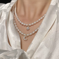Pear freshwater pearl necklace